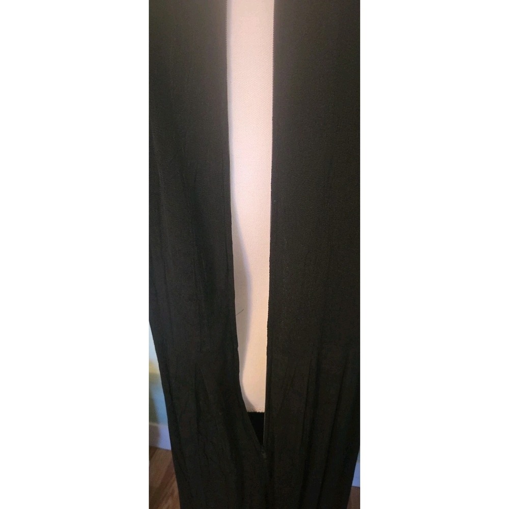 Vintage Black MaxiDress by JBS Limited Tie Back Rose Embellished Prairie Style - Picture 6 of 8